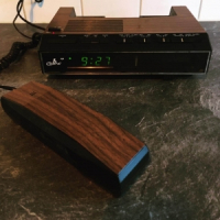 Vintage Cobra wekkerradio met telefoon